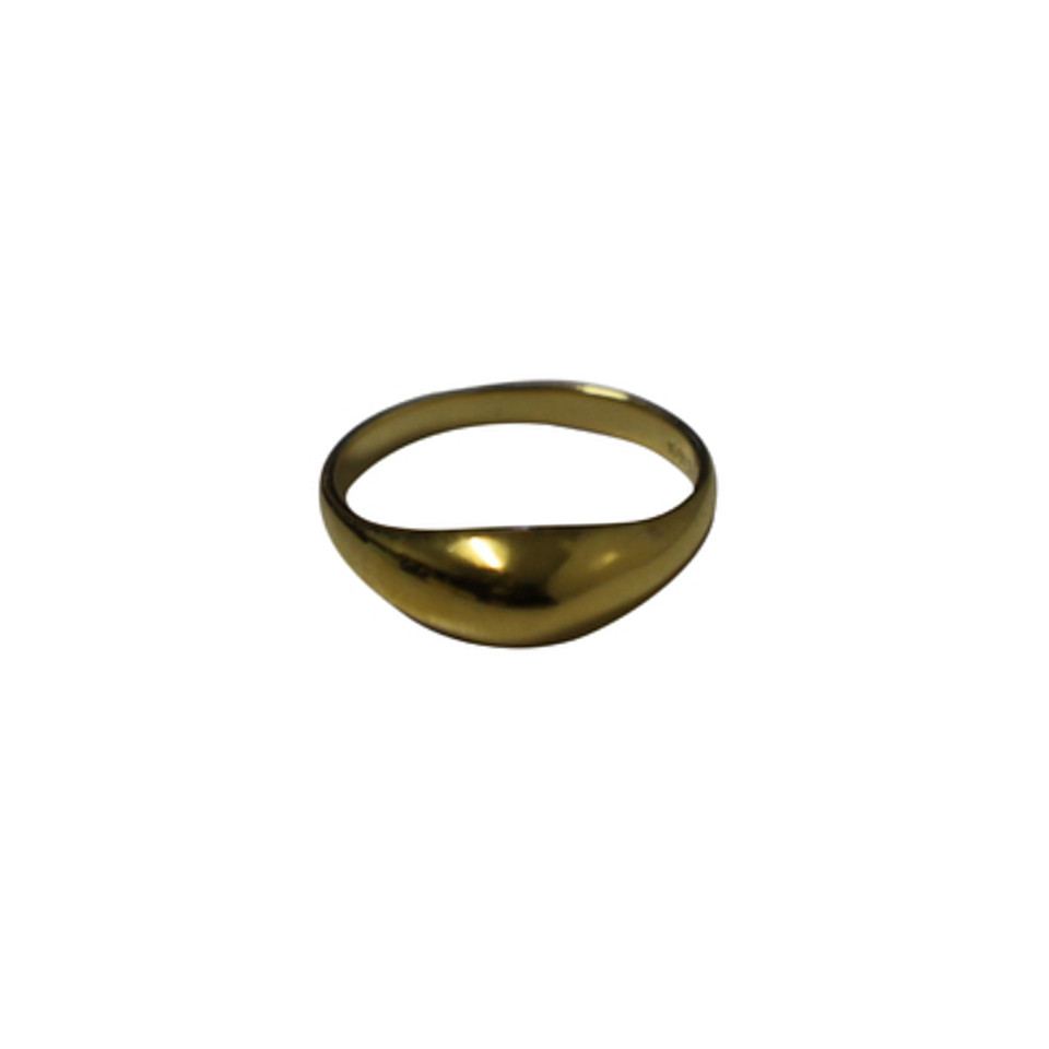 Maria Black Ring in Gold