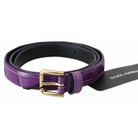 Dolce & Gabbana Ceinture en Cuir en Violet