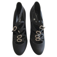 Chanel Sandals Cotton in Black