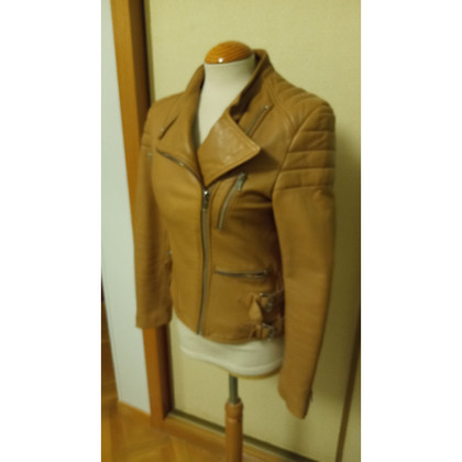 Ash Jacket/Coat Leather in Beige