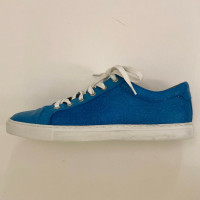 Abro Sneakers aus Lackleder in Blau