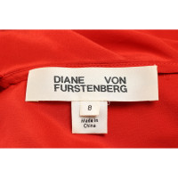 Diane Von Furstenberg Top en Soie en Rouge