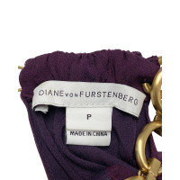 Diane Von Furstenberg Top Silk in Violet