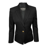 Balmain Veste/Manteau en Coton en Noir