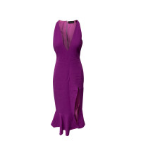 David Koma Kleid aus Wolle in Violett