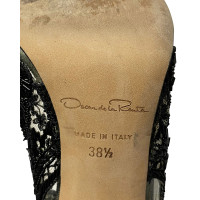 Oscar De La Renta Sandals Cotton in Black