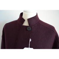 Harris Wharf Jacket/Coat Wool in Bordeaux