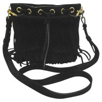 Saint Laurent Suede shoulder bag in black