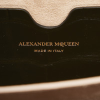 Alexander McQueen Box Bag 19 Leer in Zwart