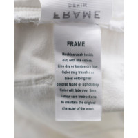 Framed Jumpsuit aus Jeansstoff in Weiß