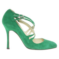 Brian Atwood Pumps/Peeptoes Suede in Green