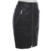 Burberry Black Leather skirt