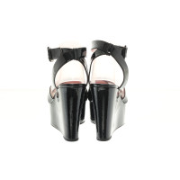 Sonia Rykiel For H&M Chaussures compensées en Cuir verni en Noir