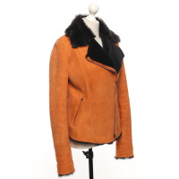 Armani Jacket/Coat Leather in Orange