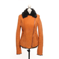 Armani Jacket/Coat Leather in Orange