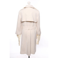 Christian Dior Jacke/Mantel in Creme