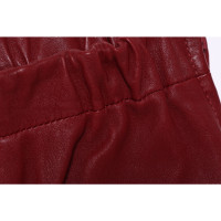 Arma Paio di Pantaloni in Pelle in Rosso