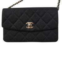Chanel Classic Flap Bag Mini Square in Schwarz