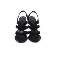 Rochas Sandals Leather in Black