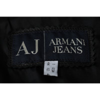 Armani Jeans Veste/Manteau en Cuir en Noir