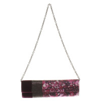 Talbot Runhof clutch with a floral pattern