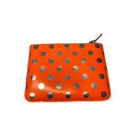 Comme Des Garçons Clutch aus Leder in Orange