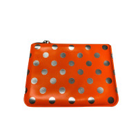 Comme Des Garçons Clutch aus Leder in Orange