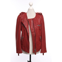 Isabel Marant Etoile Giacca/Cappotto in Pelle in Rosso