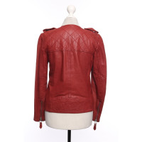 Isabel Marant Etoile Jacke/Mantel aus Leder in Rot