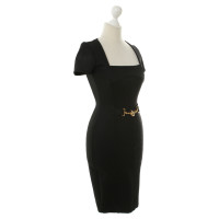 Gucci Zwarte jurk met geribde structuur