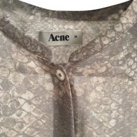 Acne Blusenkleid mit Schlangenprint