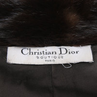 Christian Dior Giacca con bordo in pelliccia