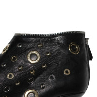 Ermanno Scervino leather heel boots with studs