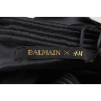 Balmain X H&M Oberteil aus Seide in Schwarz