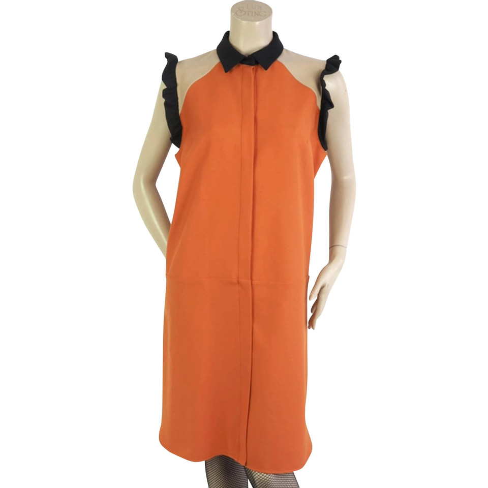 Marni Orange color-block dress