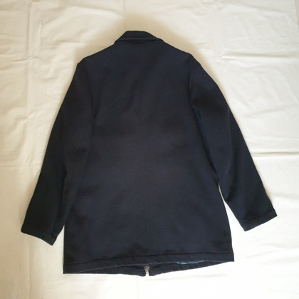 Gas Jacke/Mantel aus Wolle in Blau