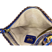 Anya Hindmarch Clutch en Cuir en Bleu