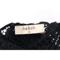 Ba&Sh Robe en Coton en Noir