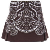 Elie Tahari Skirt Cotton in Brown