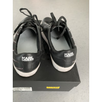 Karl Lagerfeld Sneakers aus Leder in Schwarz