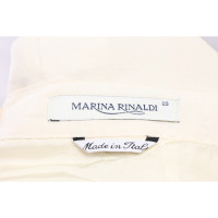 Marina Rinaldi Rock aus Seide in Creme