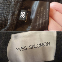 Yves Salomon Jacket/Coat Cashmere in Grey