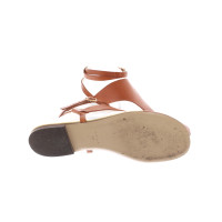 Diane Von Furstenberg Sandals Leather in Ochre