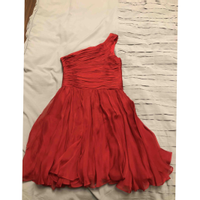 Halston Heritage Vestito in Seta in Rosso