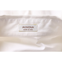Agnona Oberteil aus Baumwolle in Weiß