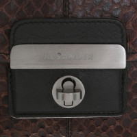 Jil Sander Reptile leather handle bag