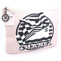 Chanel Clutch Bag Canvas in Pink