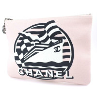 Chanel Clutch en Toile en Rose/pink