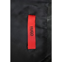 Hugo Boss Jacke/Mantel aus Leder in Schwarz