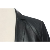 Hugo Boss Jacke/Mantel aus Leder in Schwarz
